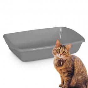 Comfy Cleo Classic open gray litter box